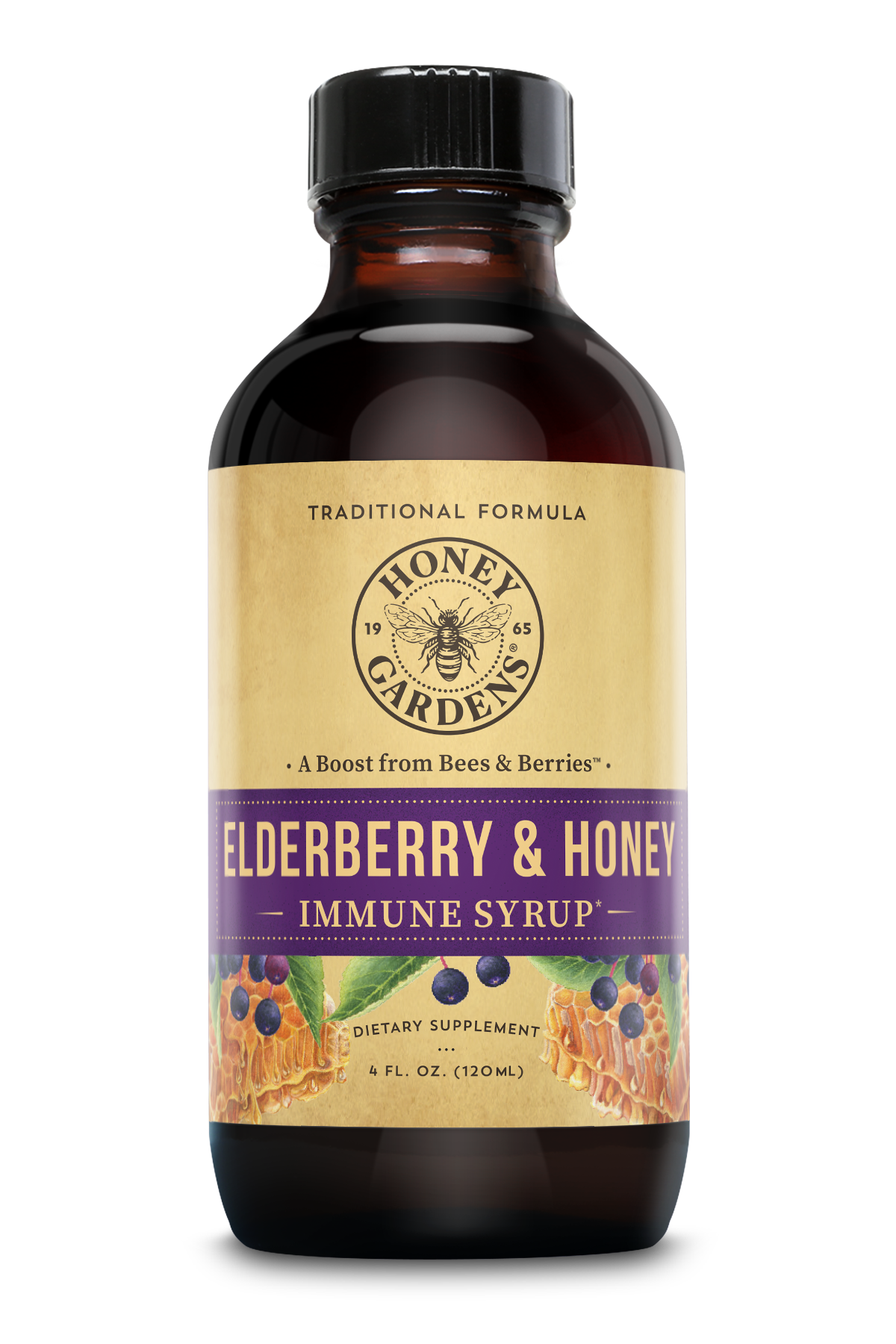 Elderberry Syrup with Grade A Raw Honey