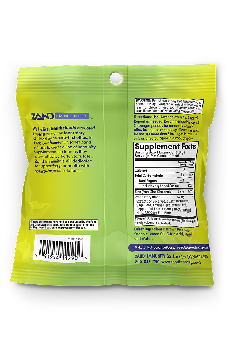 Lemon Zinc Lozenges