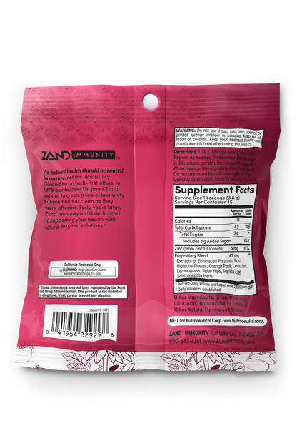 Cherry Echinacea Zinc Lozenges