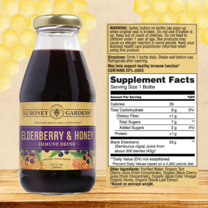 Elderberry Honey Immune Drink (8 Pack)