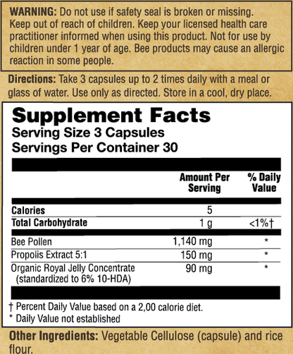 Bee Complete | Pollen, Royal Jelly & Propolis